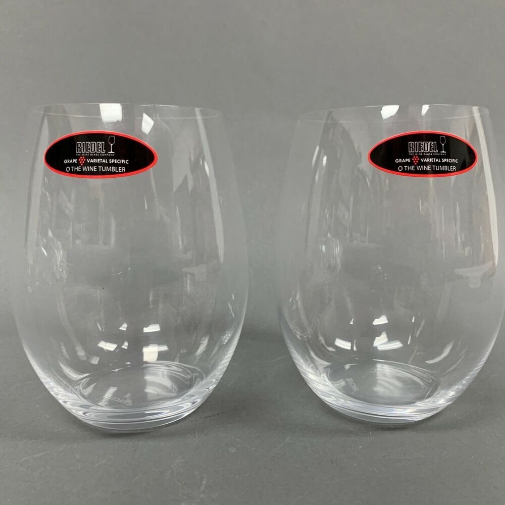 Riedel The Wine Tumbler Clear Glass Glasses Grape Varietal Specific‎ Lot of 2
